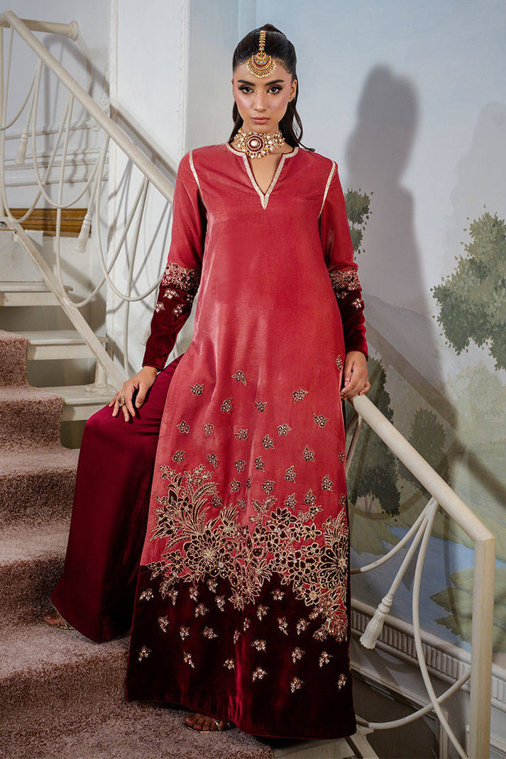 Cherry Wine Designer Wear Dress