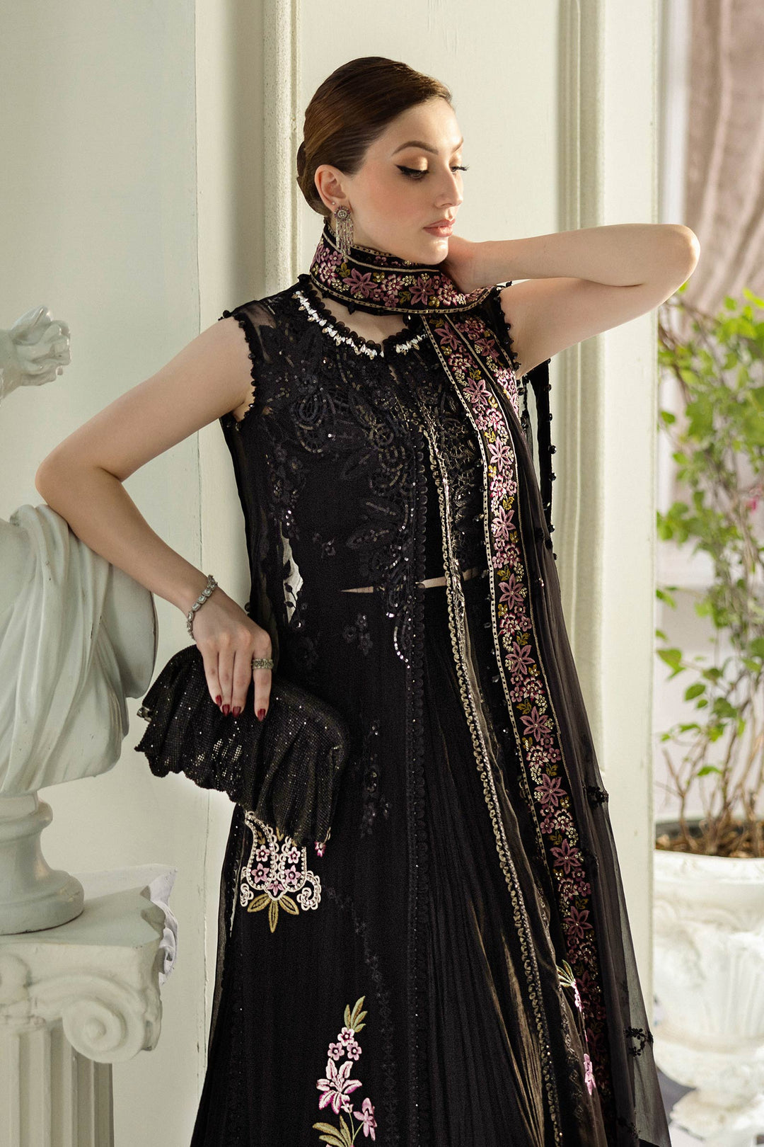 Maria B Embroidered Chiffon Suit