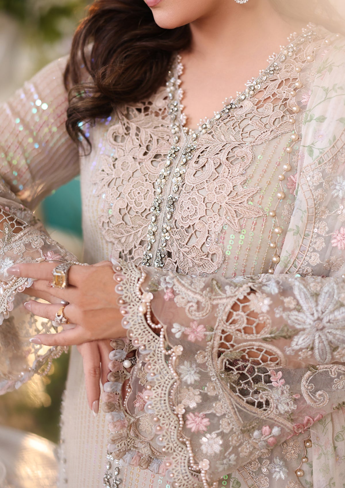 Maria B Embroidered Luxury Chiffon