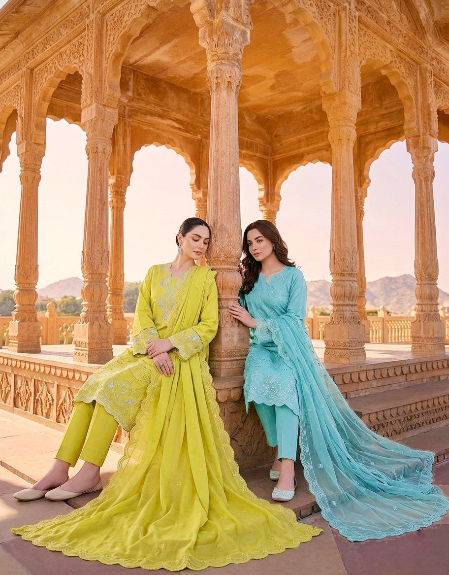 Ghani Embroidered Luxury Lawn Creation