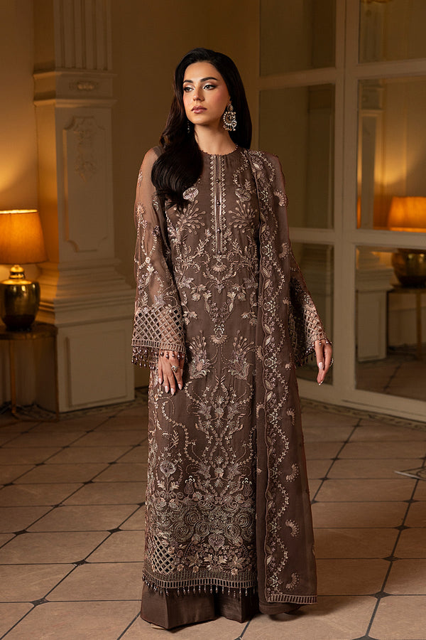 Lavish Luxury Chiffon Mocha Bloom