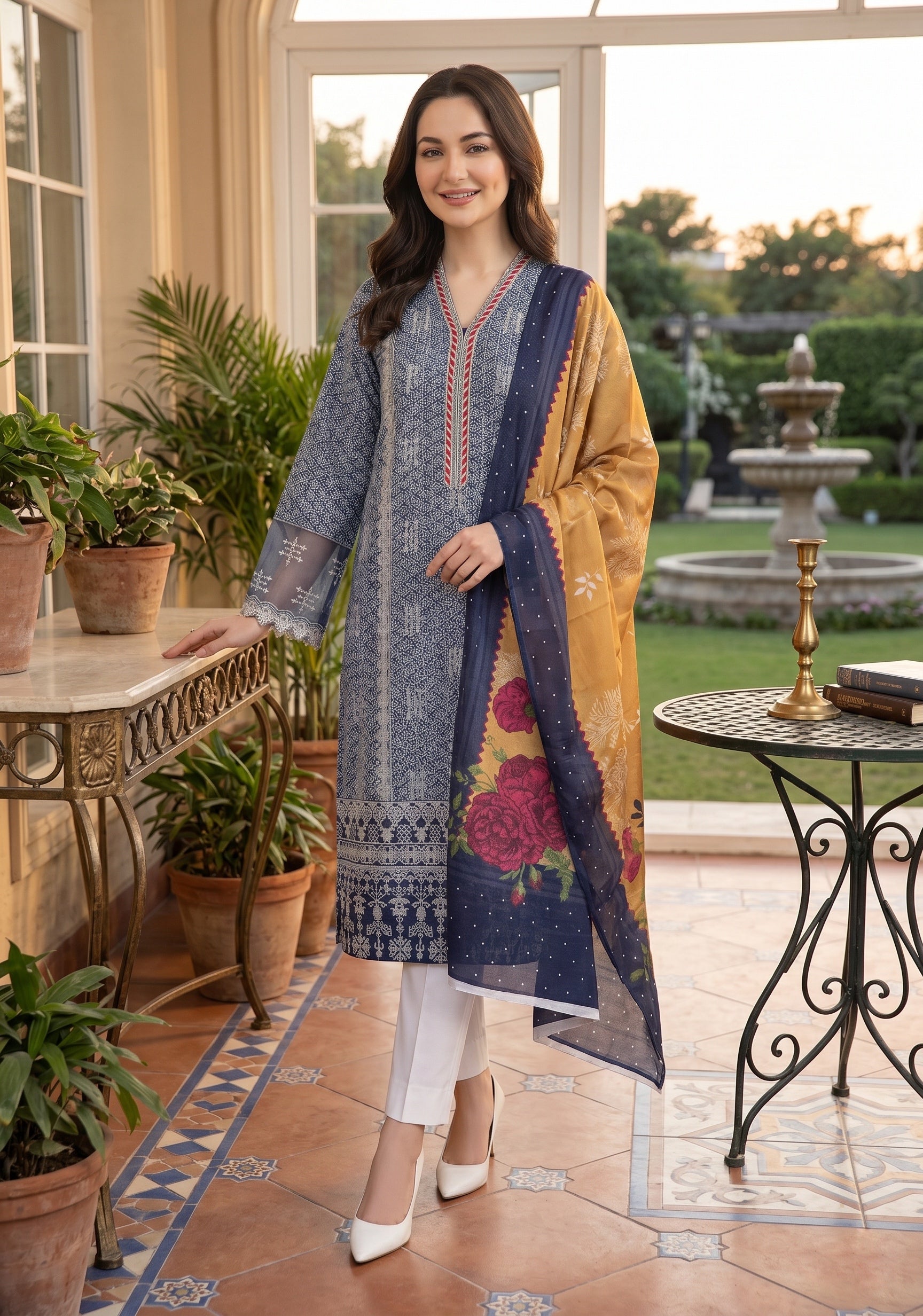 Ghani Embroidered Luxury Lawn