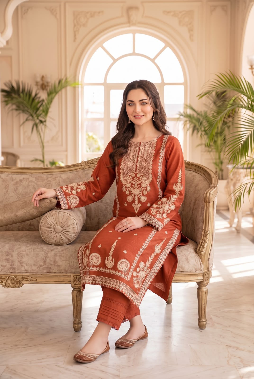 Embroidered Luxury Winter Creation 2 Pc