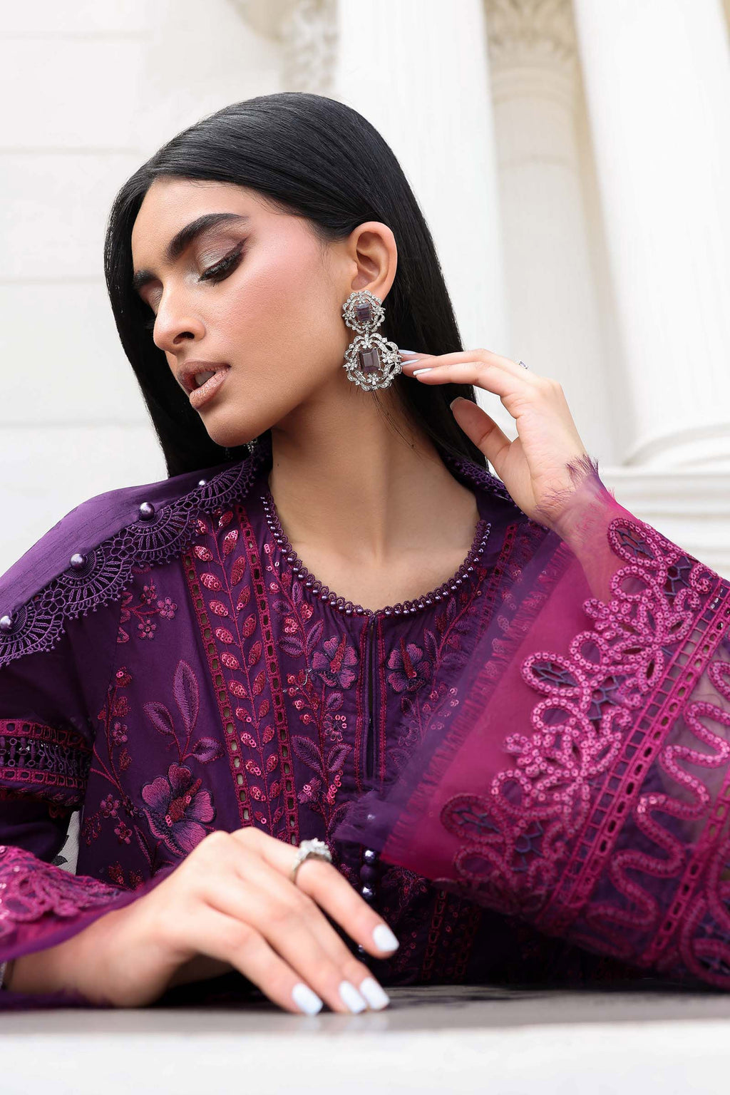 Maria B Embroidered Luxury Lawn