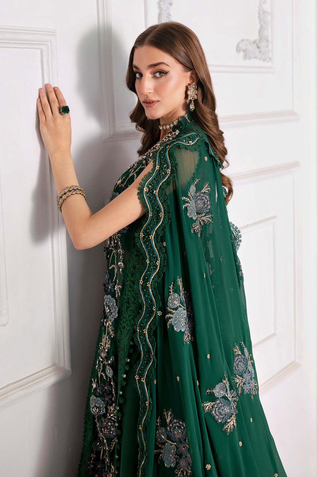 Maria B Embroidered Chiffon Suit