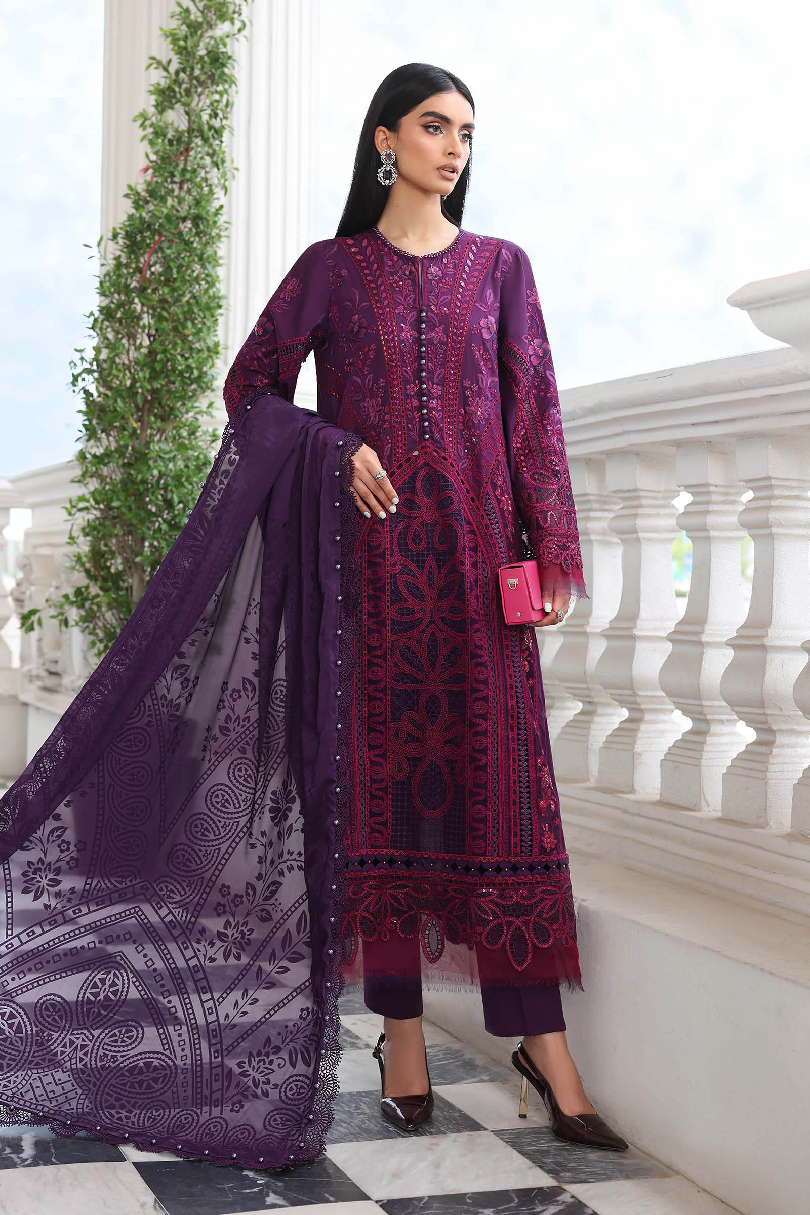 Maria B Embroidered Luxury Lawn