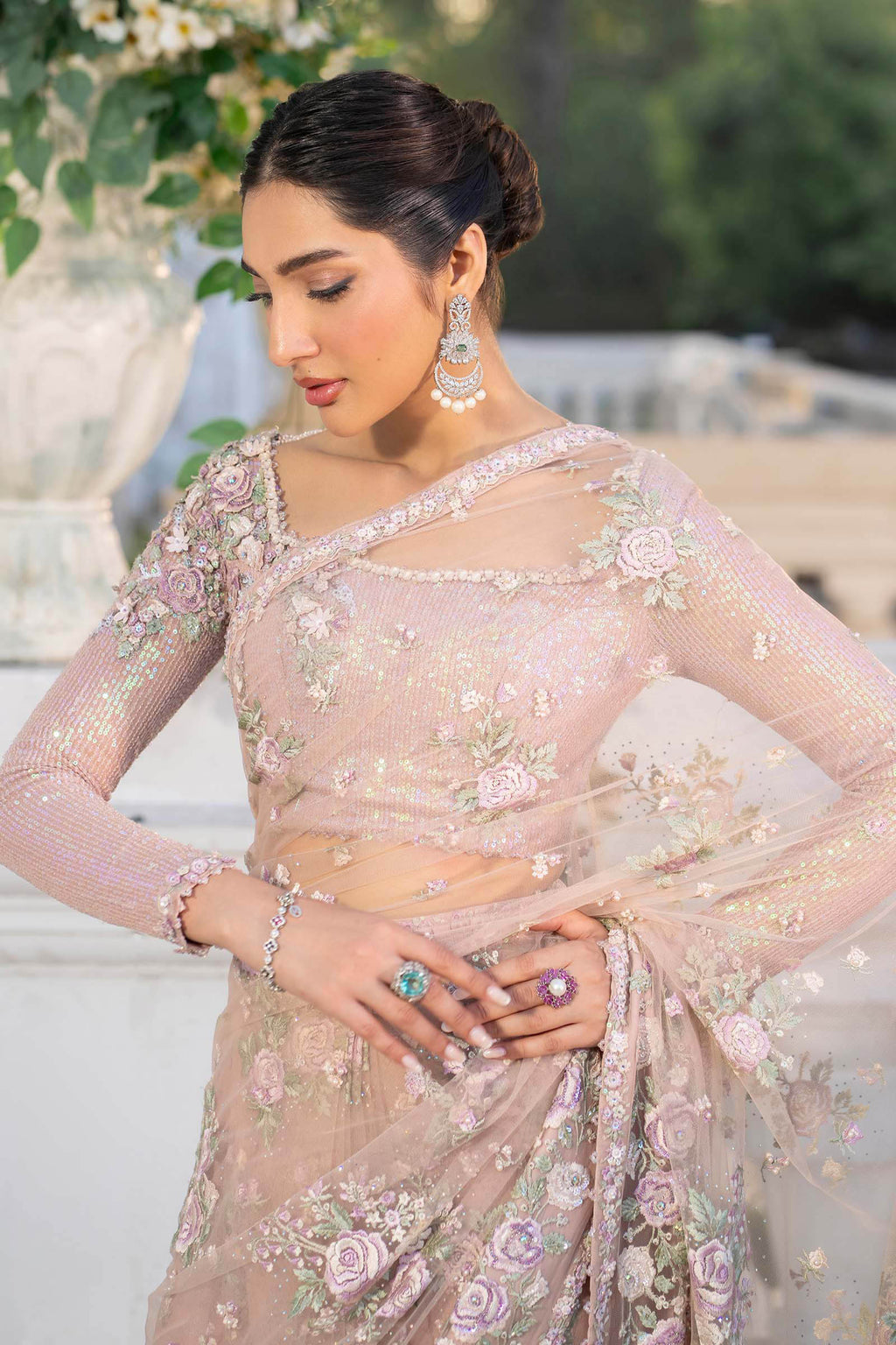 Maria B Luxury Embroidered Saree
