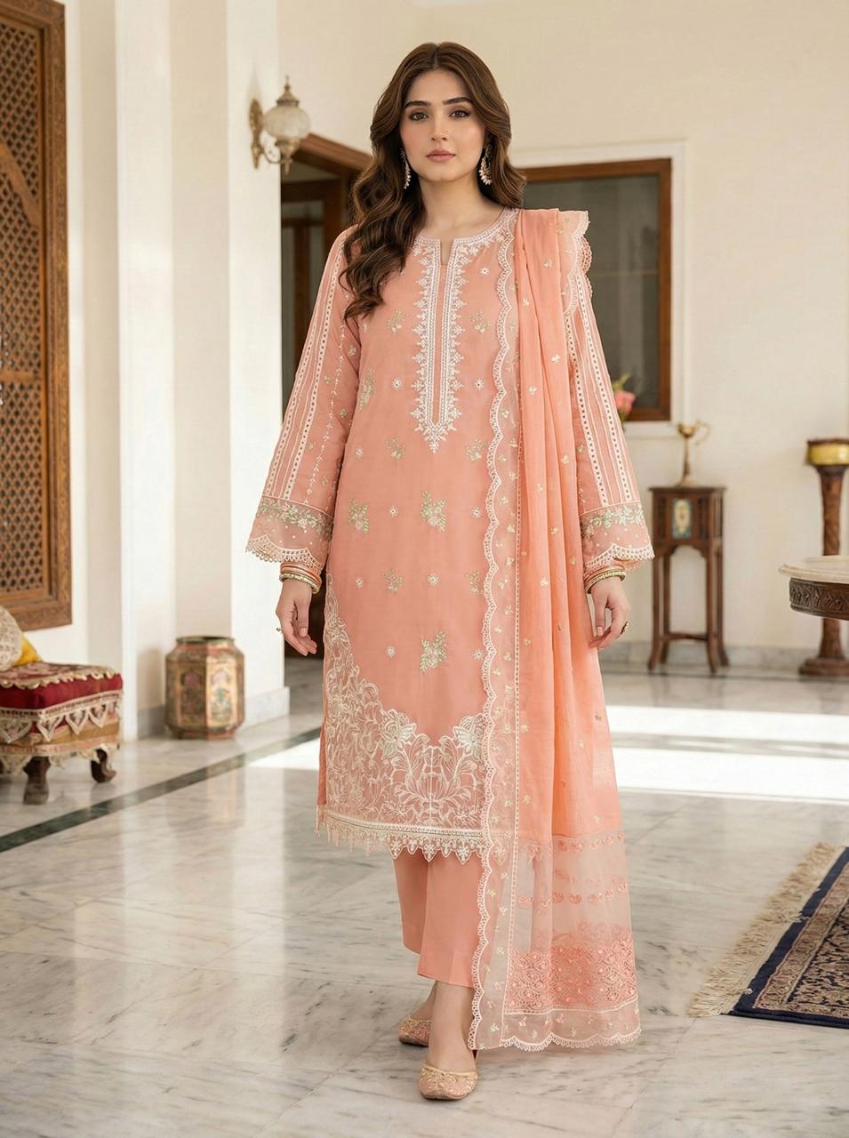 Embroidered Luxury Lawn Creation
