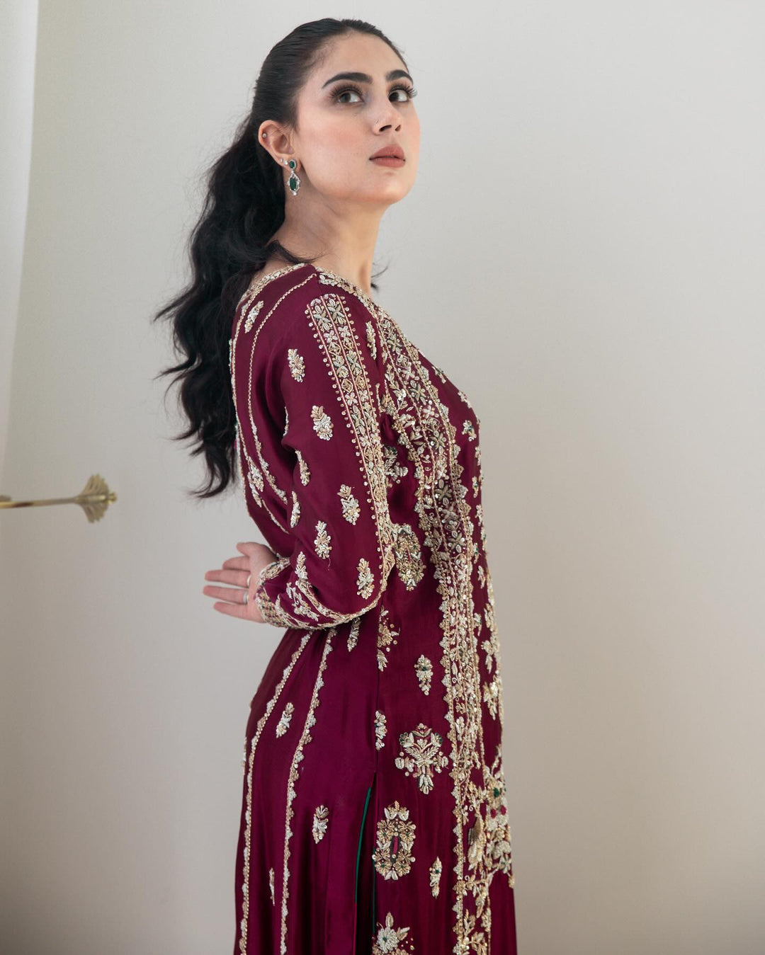 Pure Sheesha Silk Handmade Suit