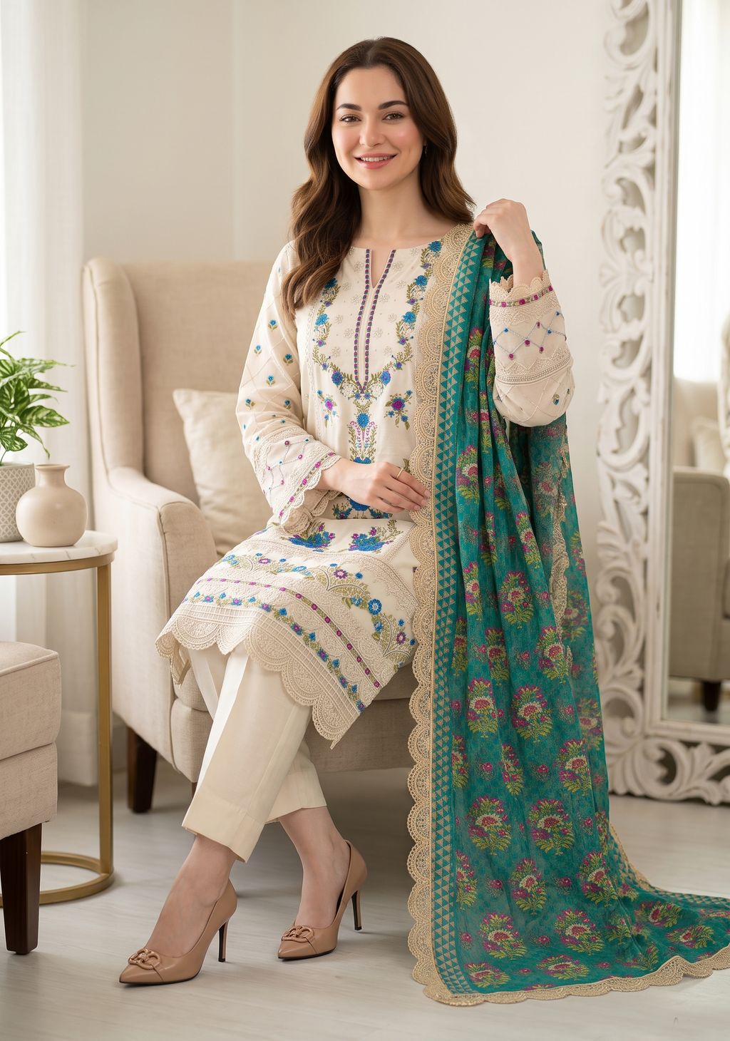 Ghani Embroidered Luxury Lawn