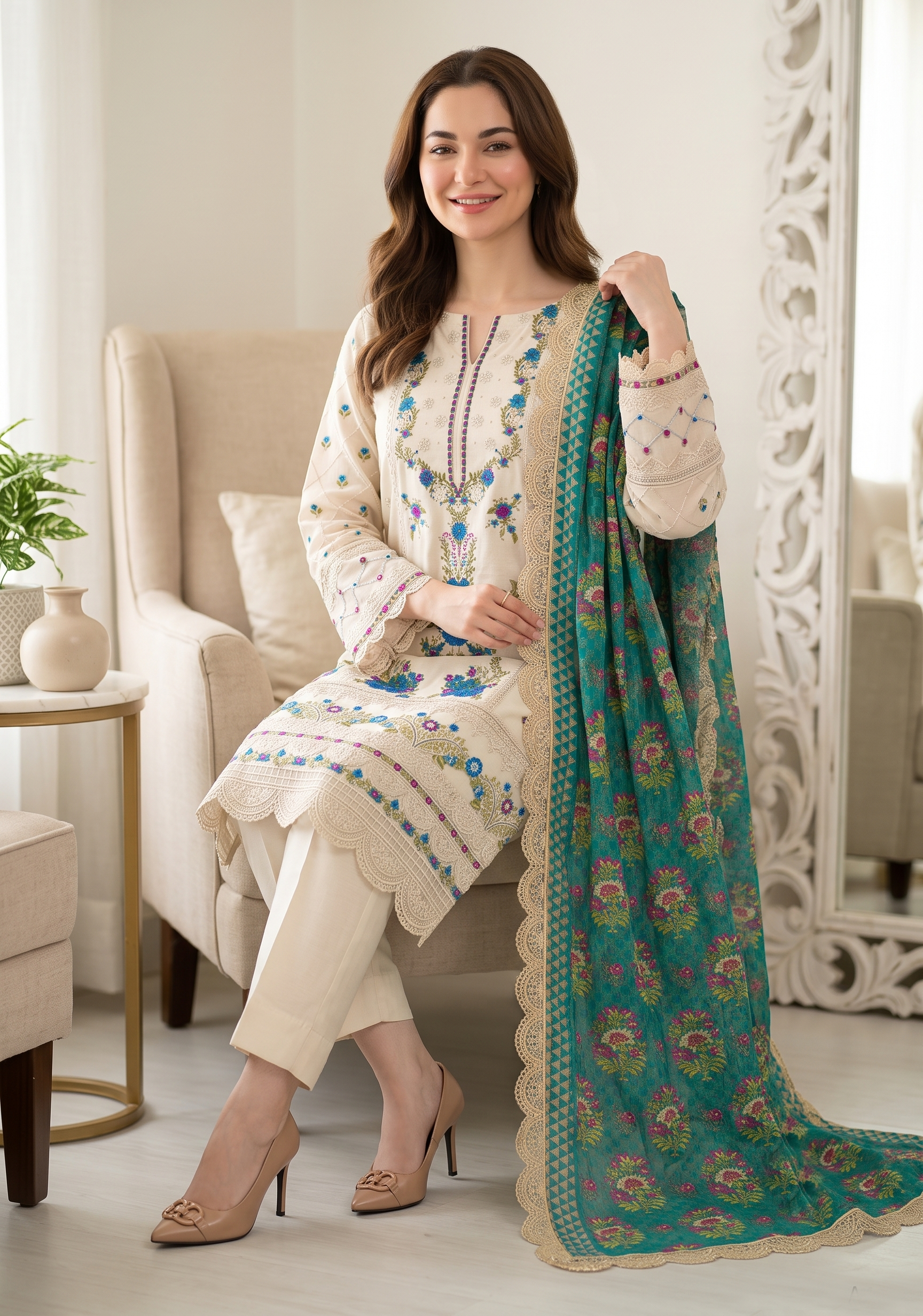 Ghani Embroidered Luxury Lawn