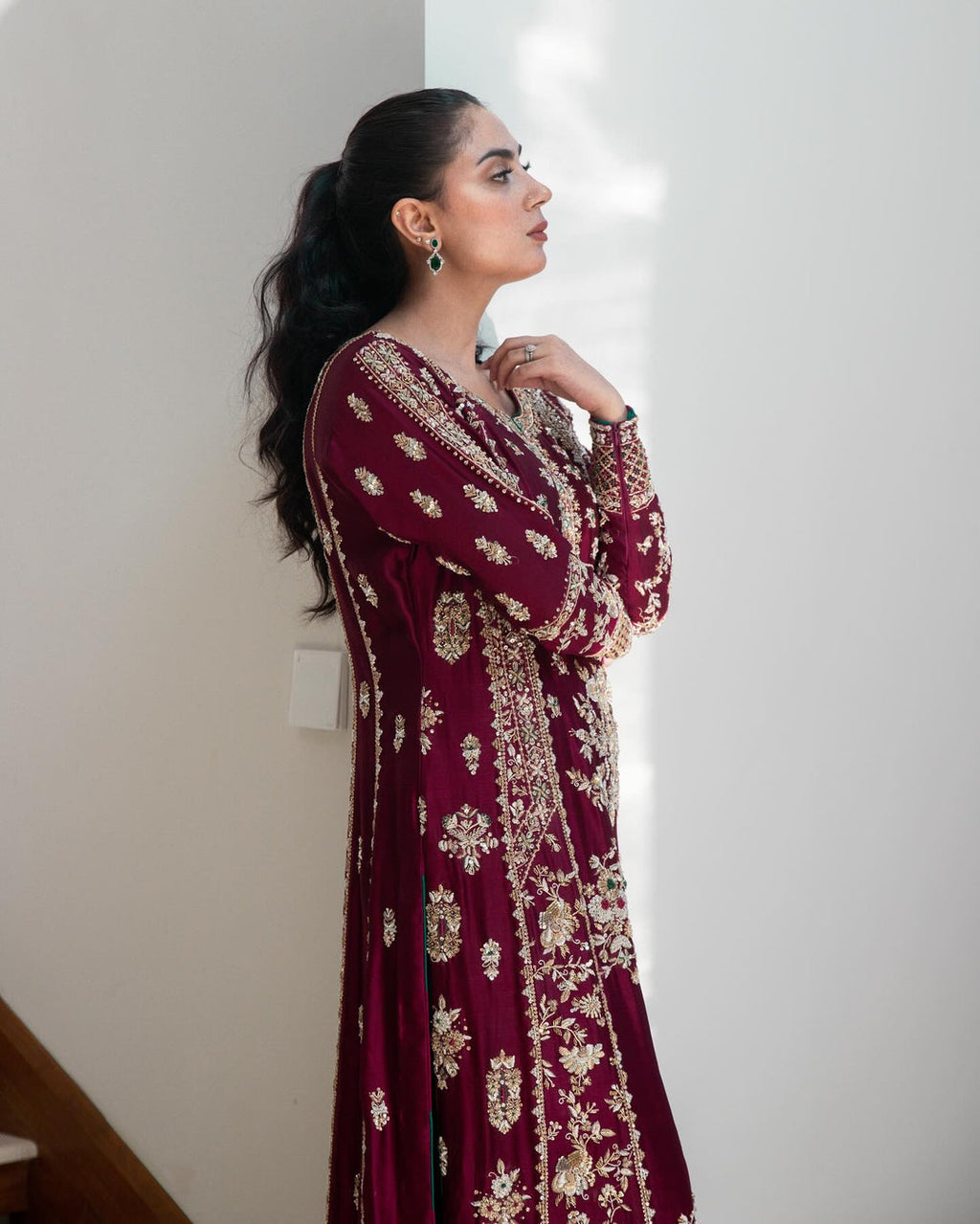 Pure Sheesha Silk Handmade Suit