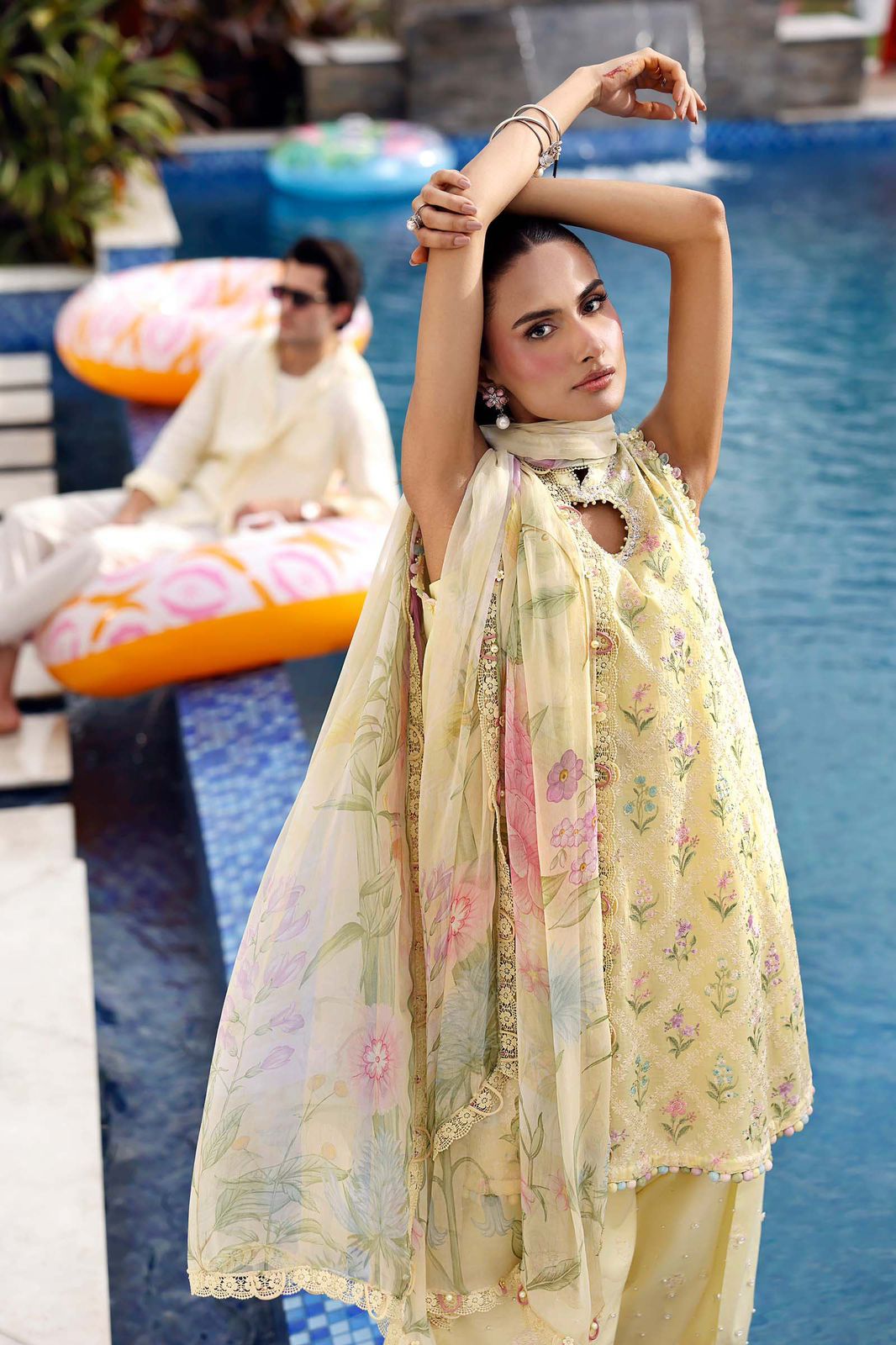 Maria B Embroidered Luxury Lawn
