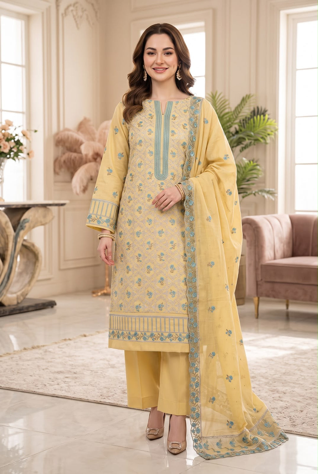 Embroidered Luxury Winter Creation 26'