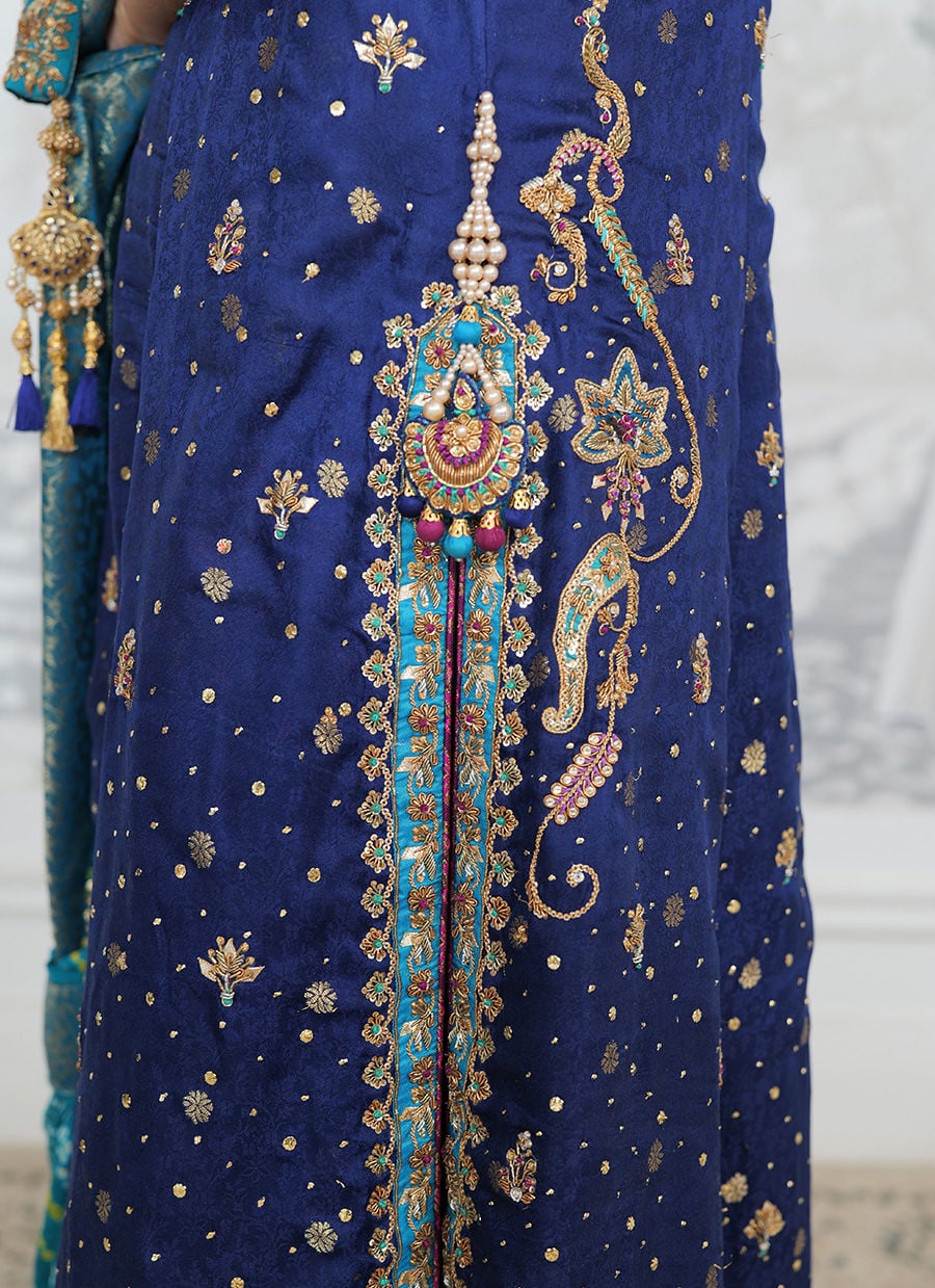 Farah Talib Aziz Hand Work Suit