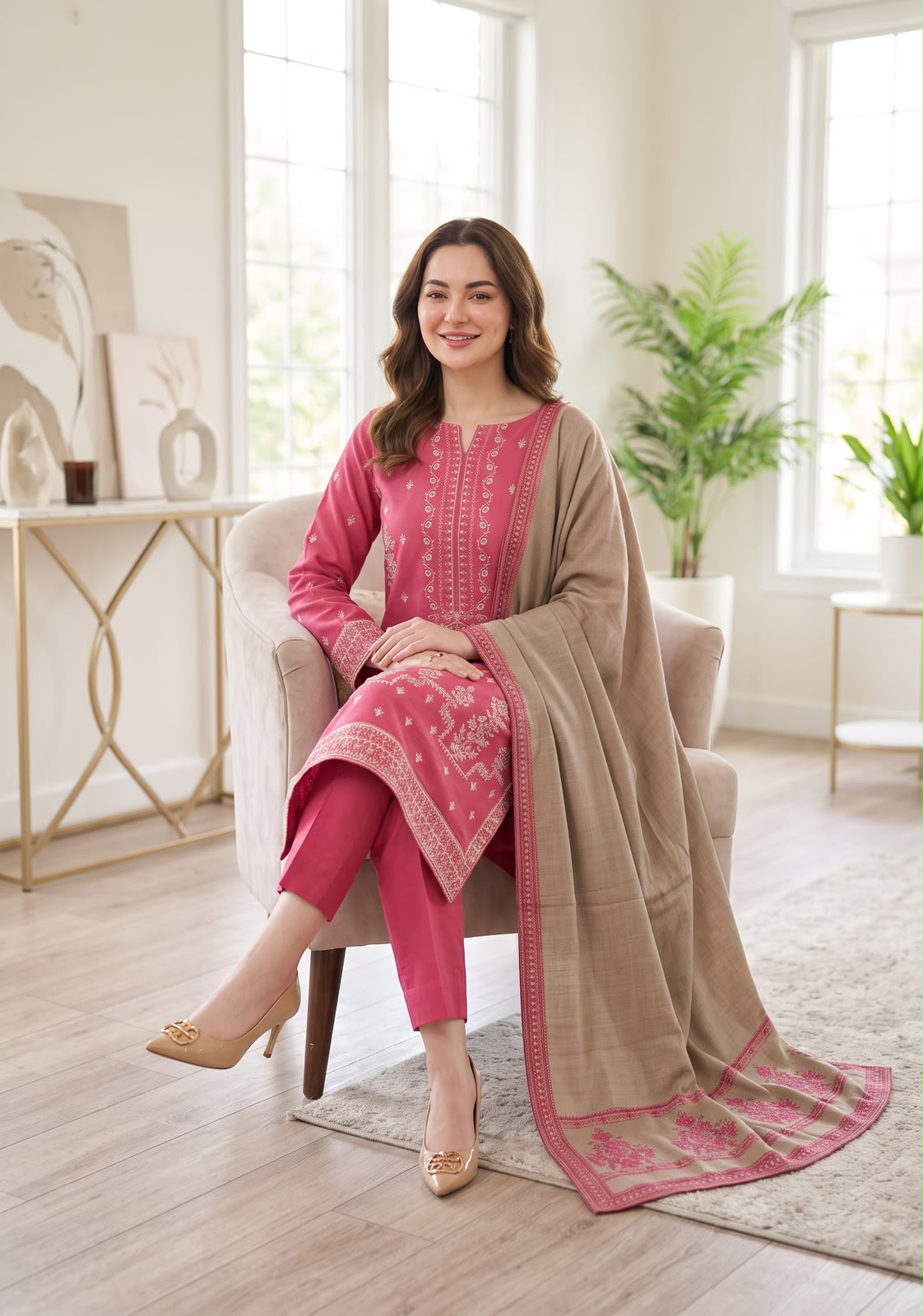 Embroidered Luxury Winter Creation