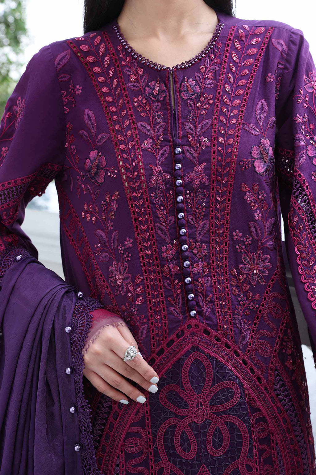 Maria B Embroidered Luxury Lawn