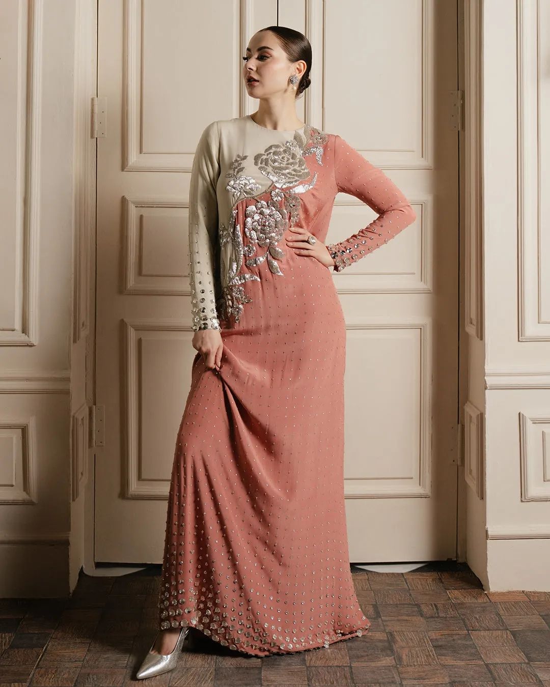 Luxury Wedding Wear Organza Handmade