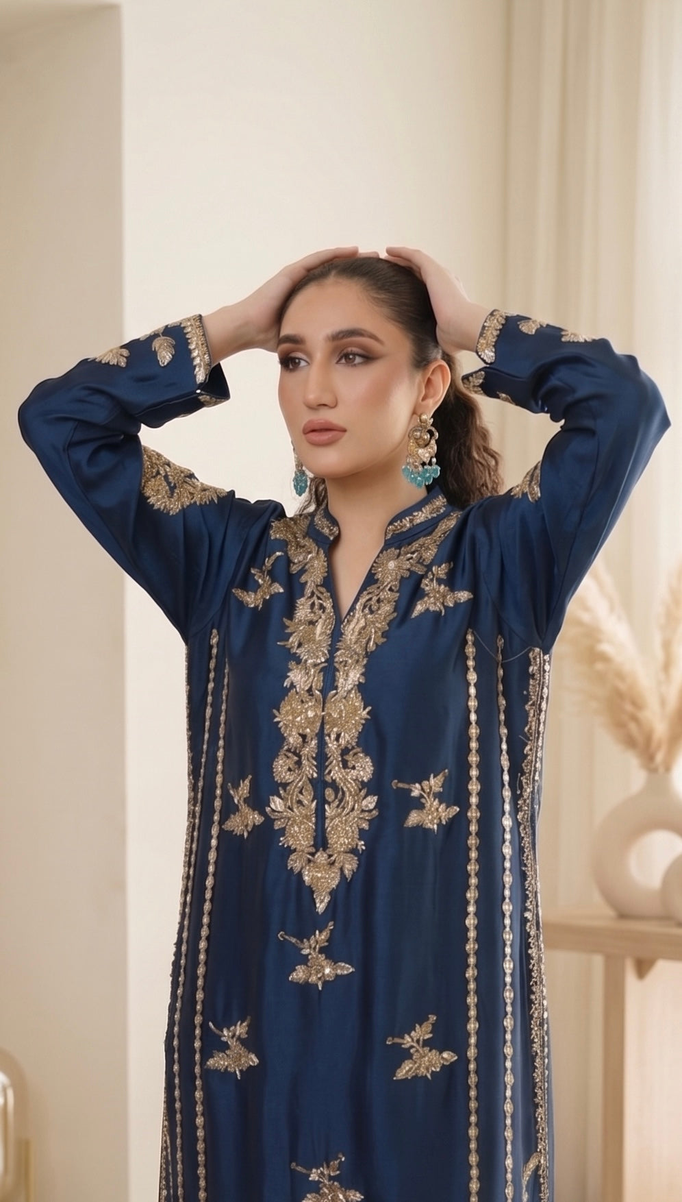 Luxury Hand Made Sheesha Silk Dress