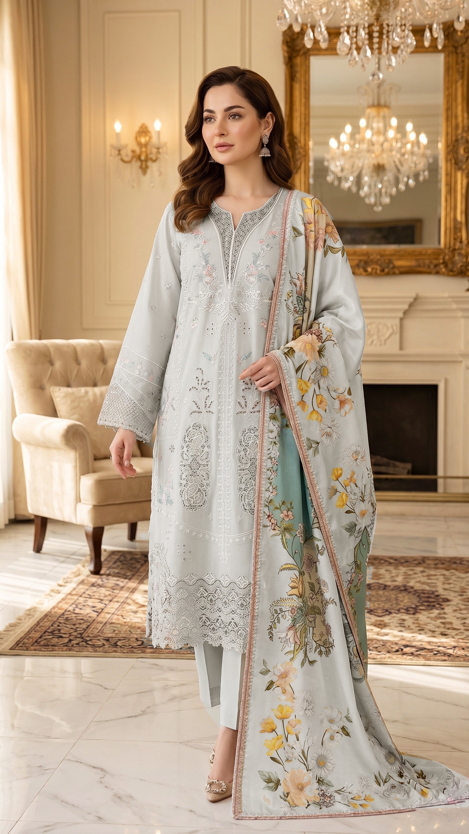 Ghani Embroidered Luxury Lawn