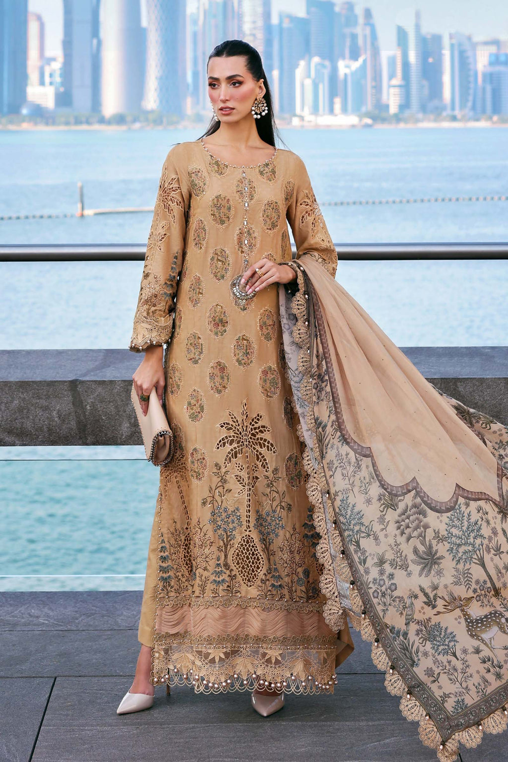 Maria B Embroidered Luxury Lawn