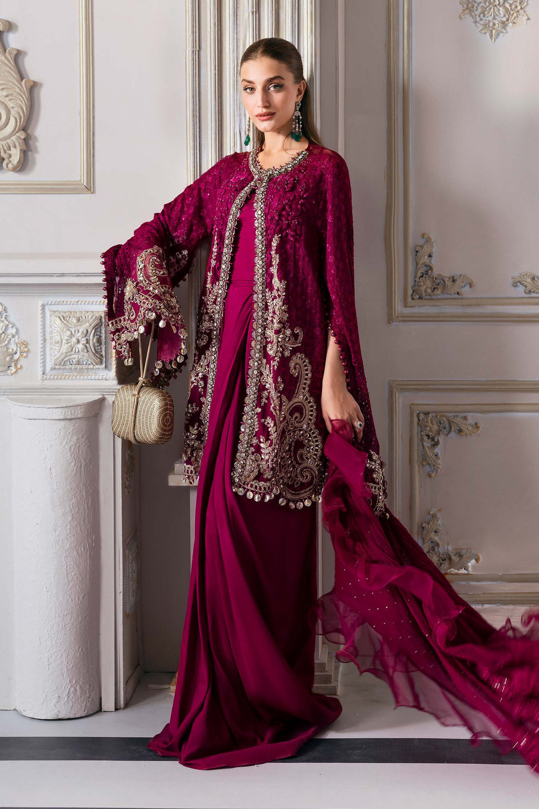 Maria B Luxury Embroidered Chiffon Unstitched Suit