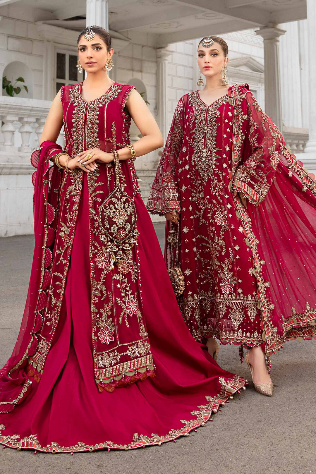 Maria B Embroidered Chiffon Suit