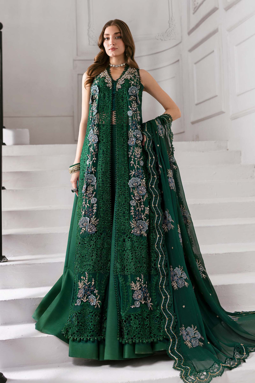Maria B Embroidered Chiffon Suit