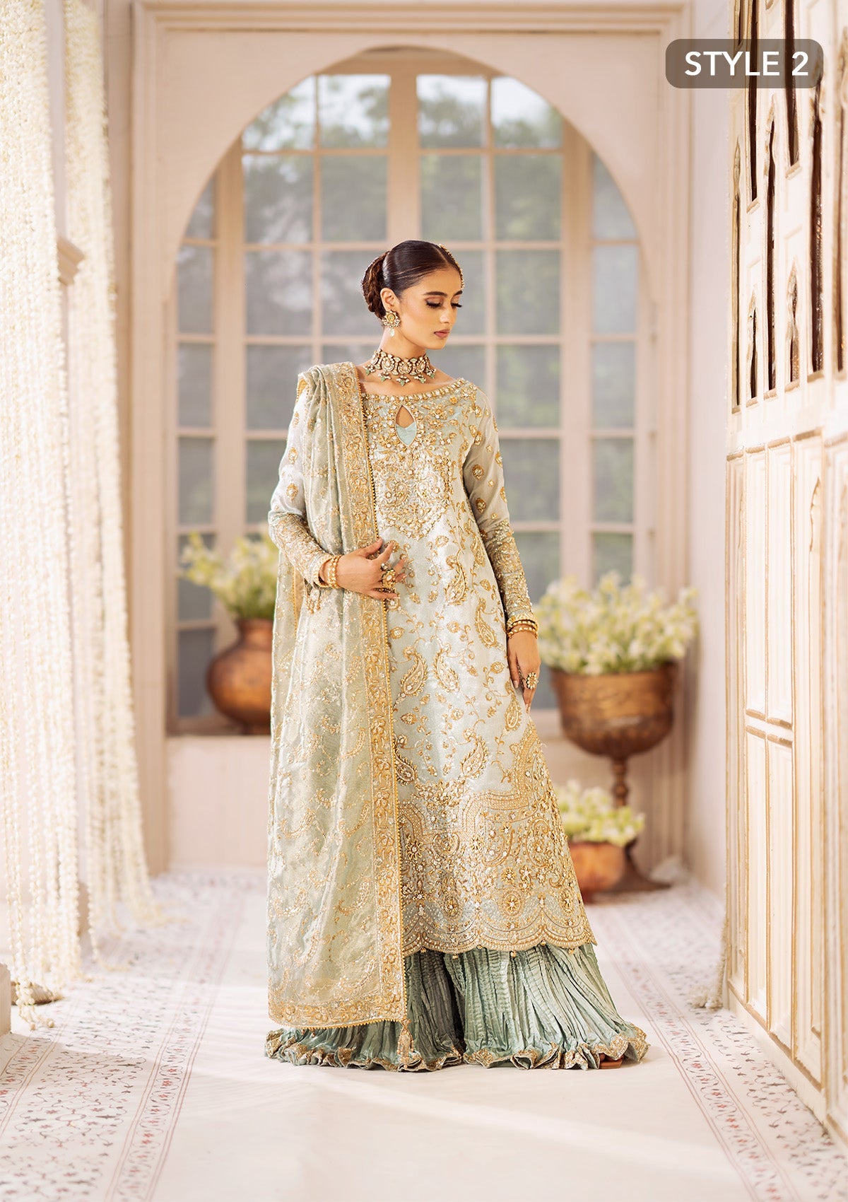 Aik Atelier Pure Tussel Silk Wedding Wear