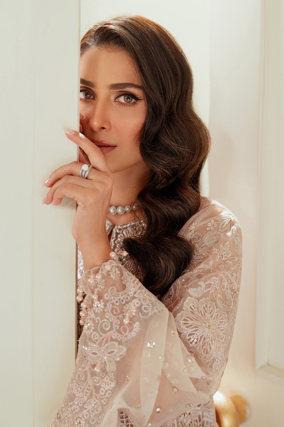 Baroque Embroidered Organza