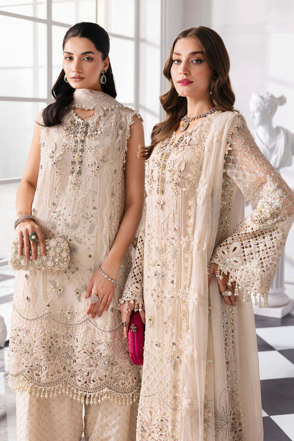 Maria B Embroidered Chiffon Suit