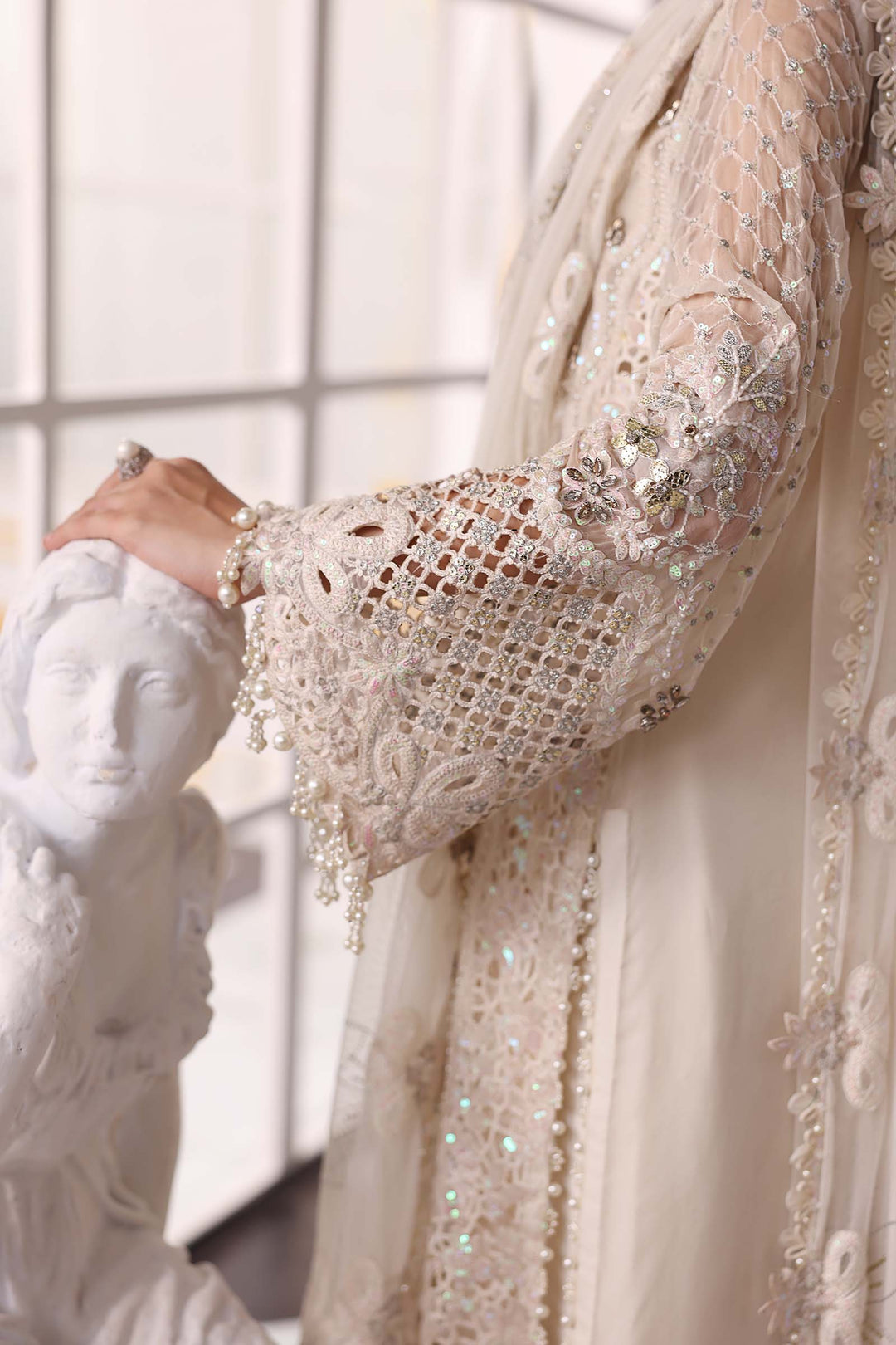 Maria B Embroidered Chiffon Suit