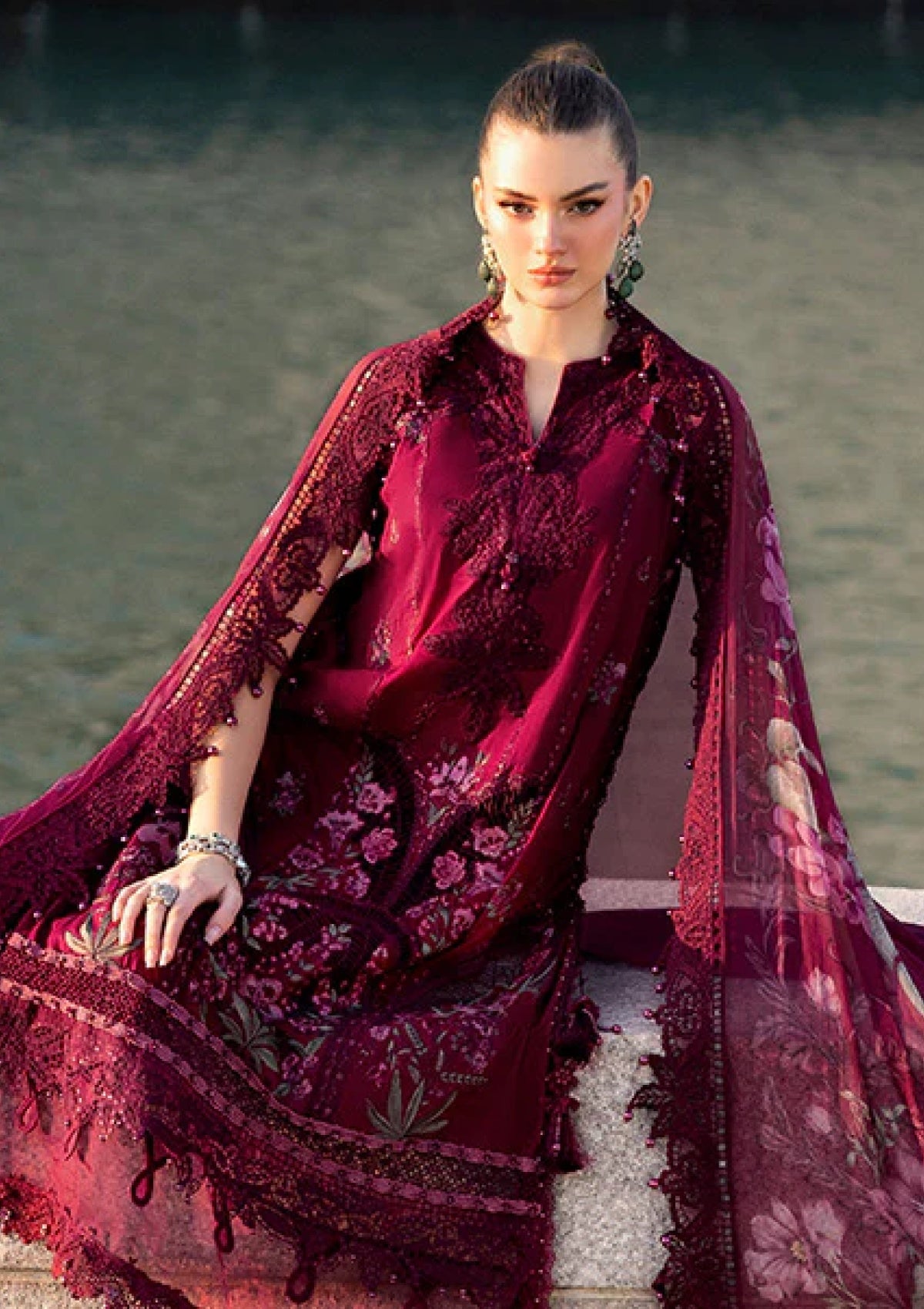 Maria B Embroidered Luxury Lawn