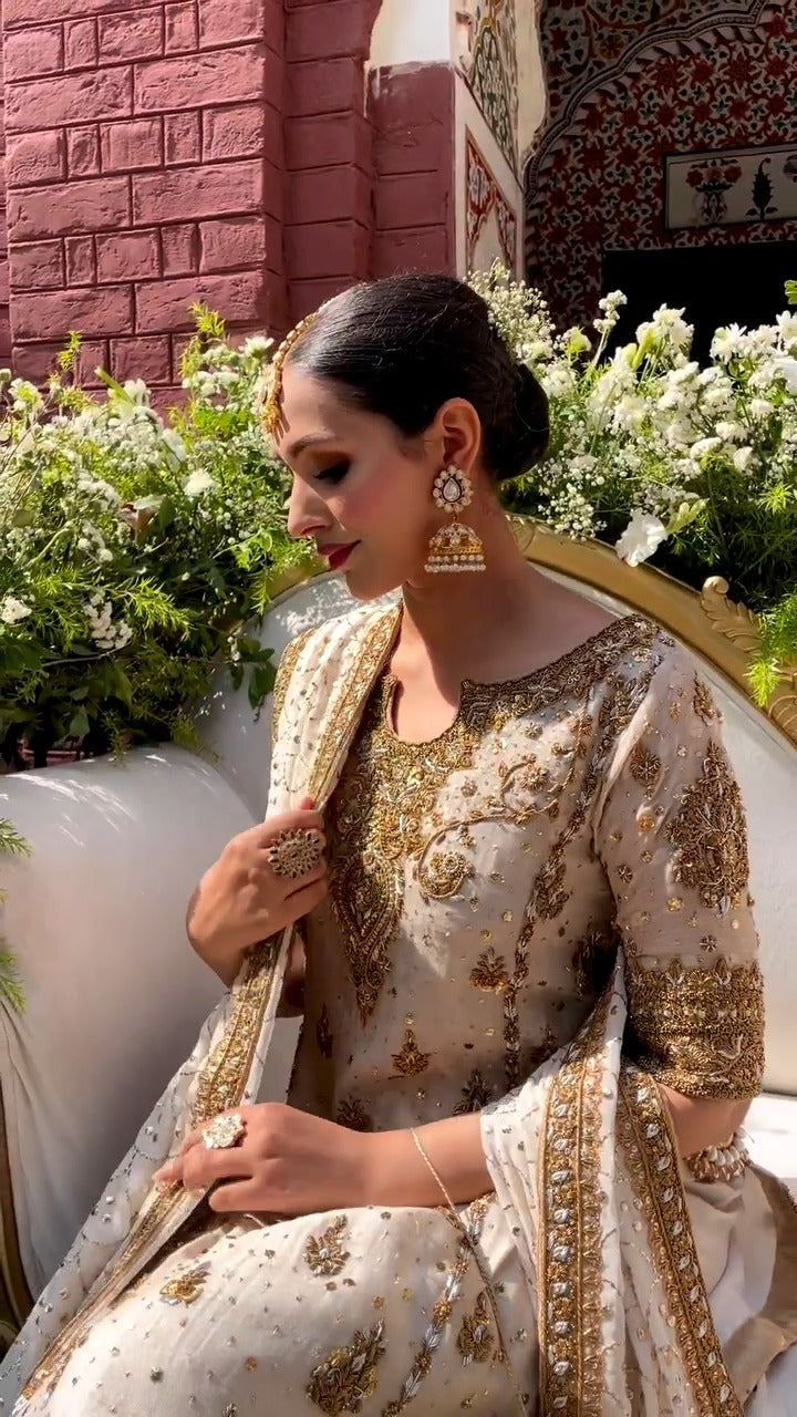 Haris Shakeel Handmade 3 Pc Suit