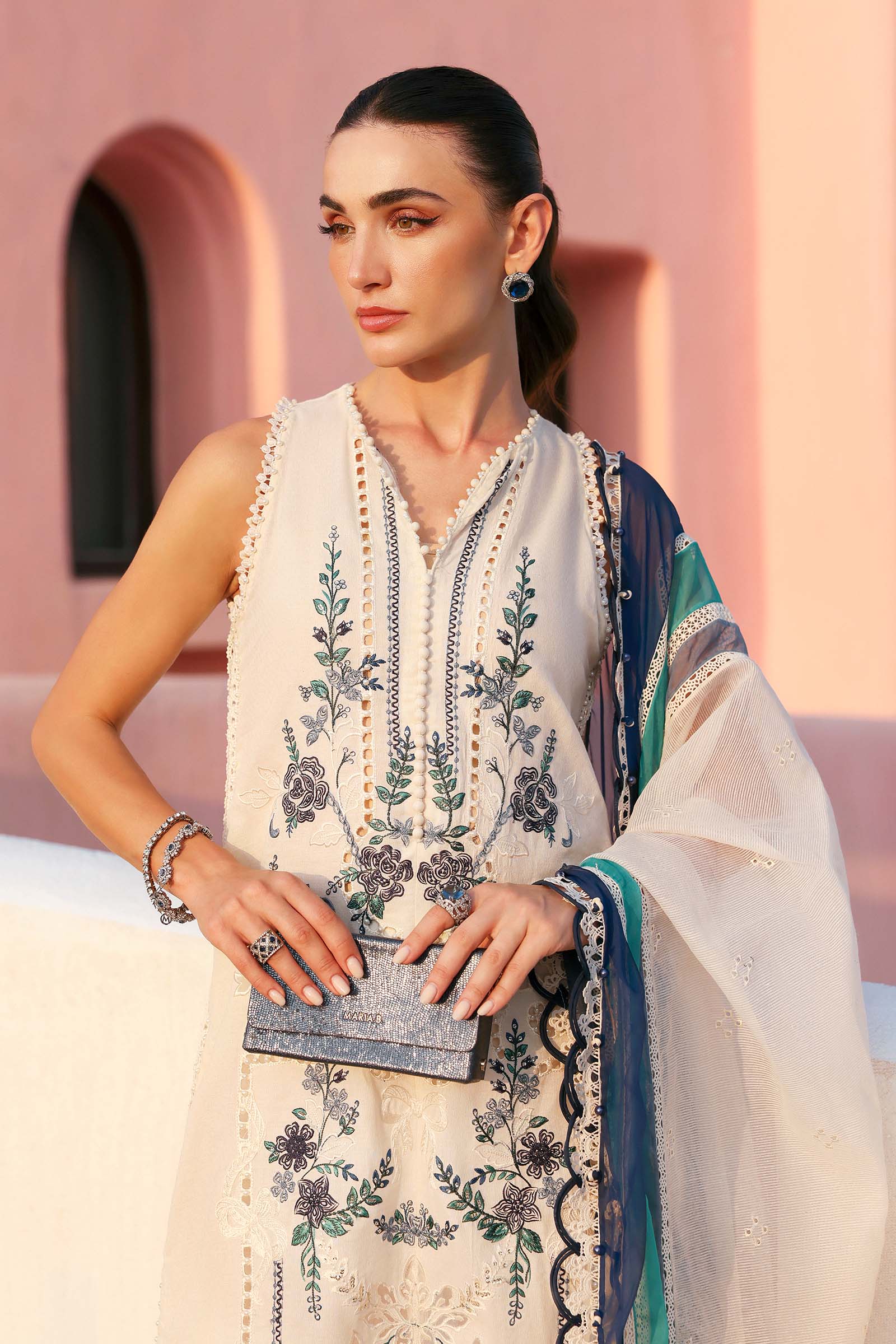 Maria B Embroidered Luxury Lawn