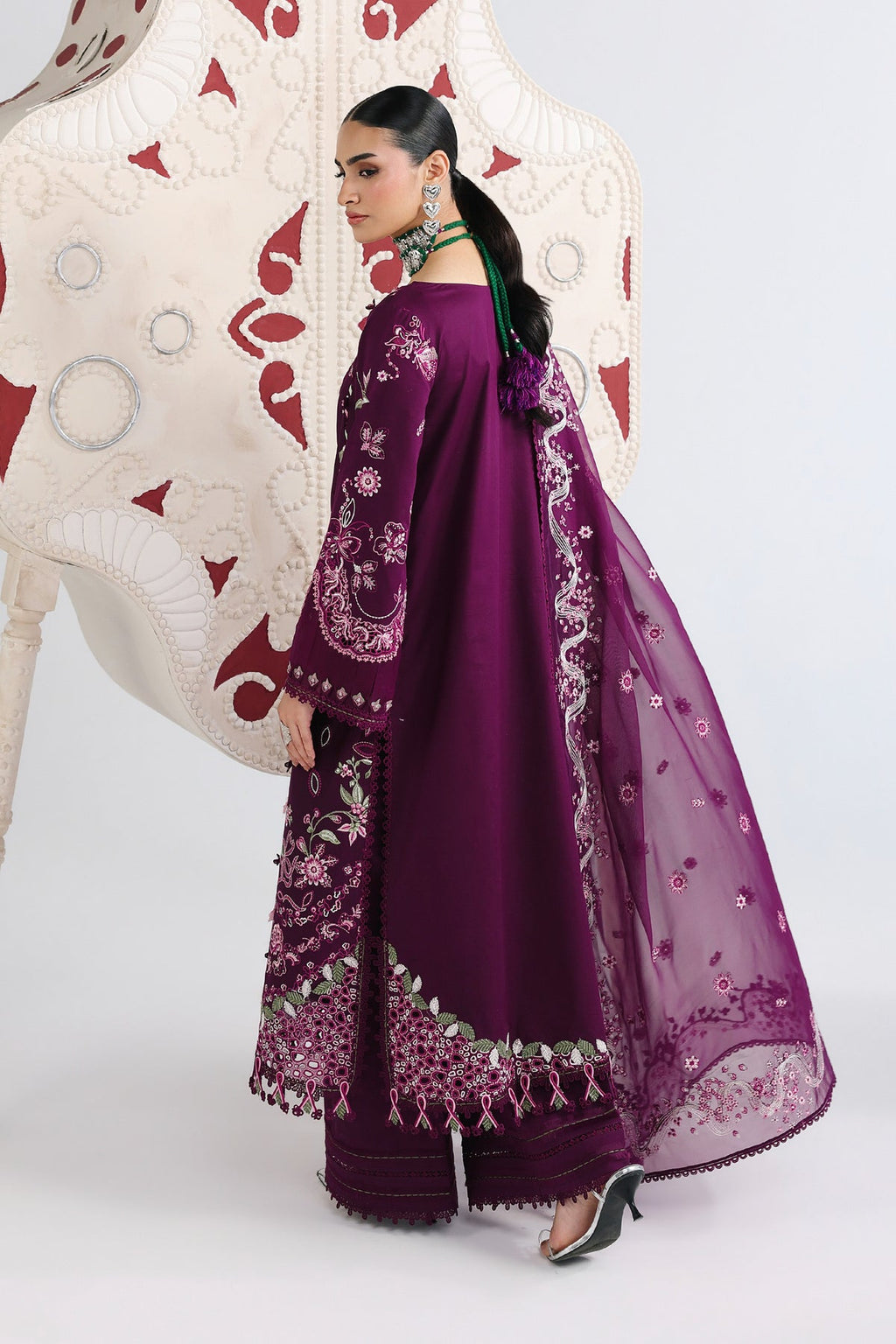 Qalamkar Embroidered Luxury Lawn