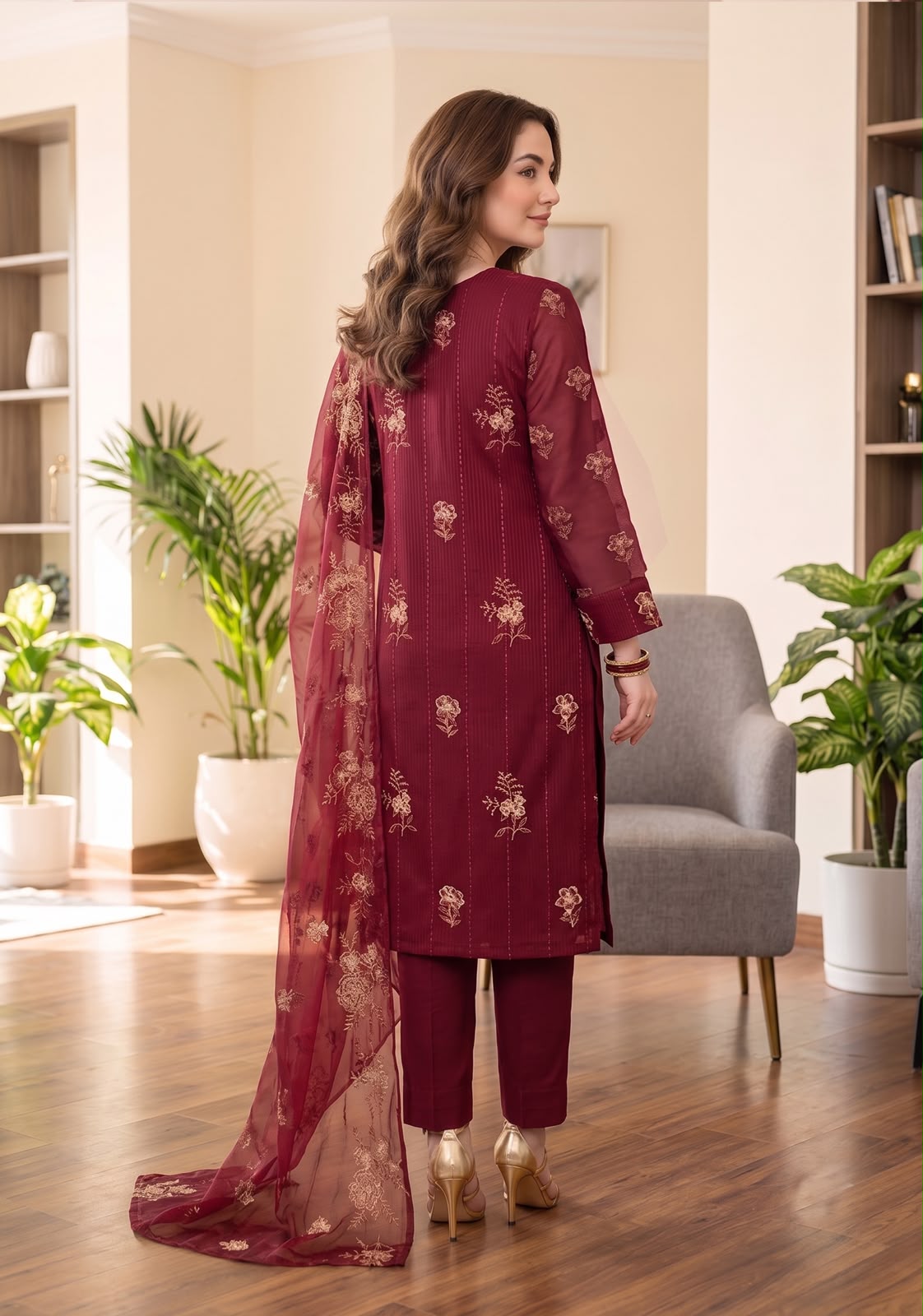 Ghani Cotton Net Suit
