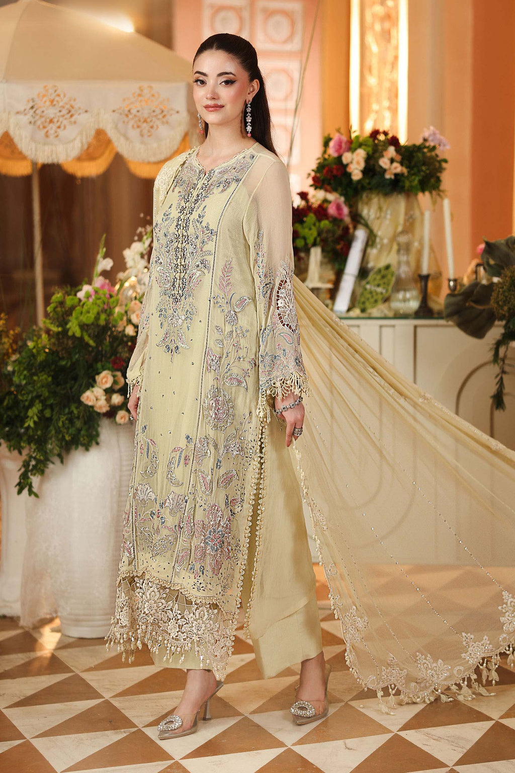 Maria B Embroidered Luxury Chiffon