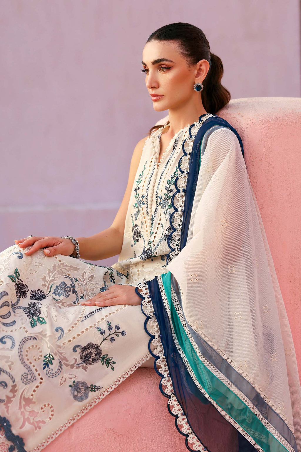 Maria B Embroidered Luxury Lawn