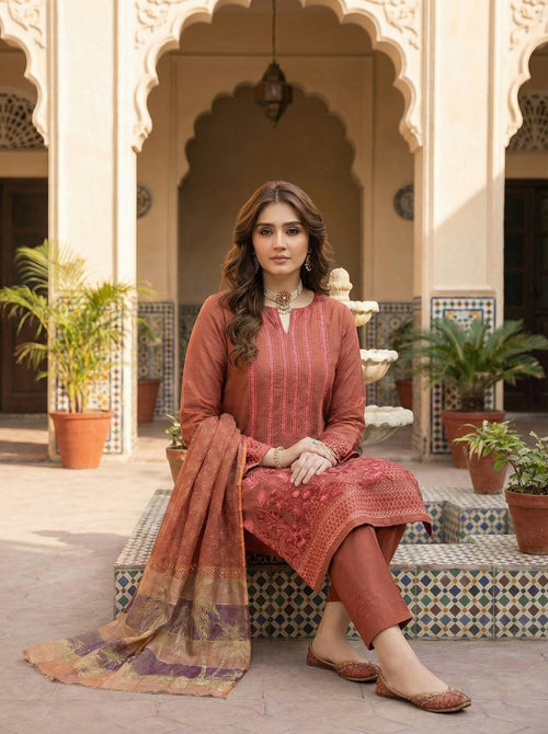 Ghani Eid Creation Cotton Net 4 Pc 2026