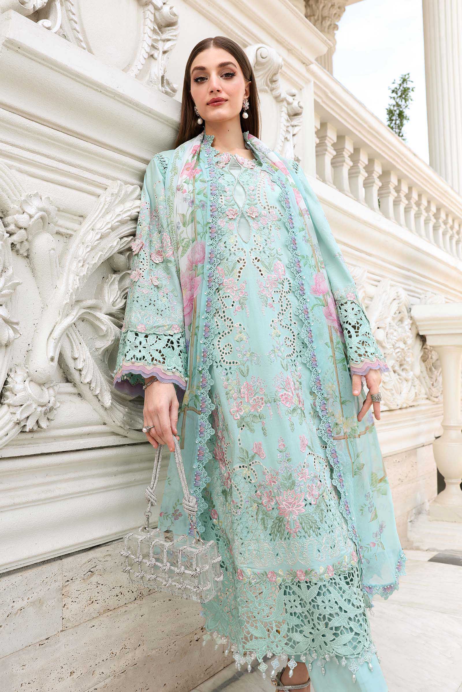 Maria B Embroidered Luxury Lawn