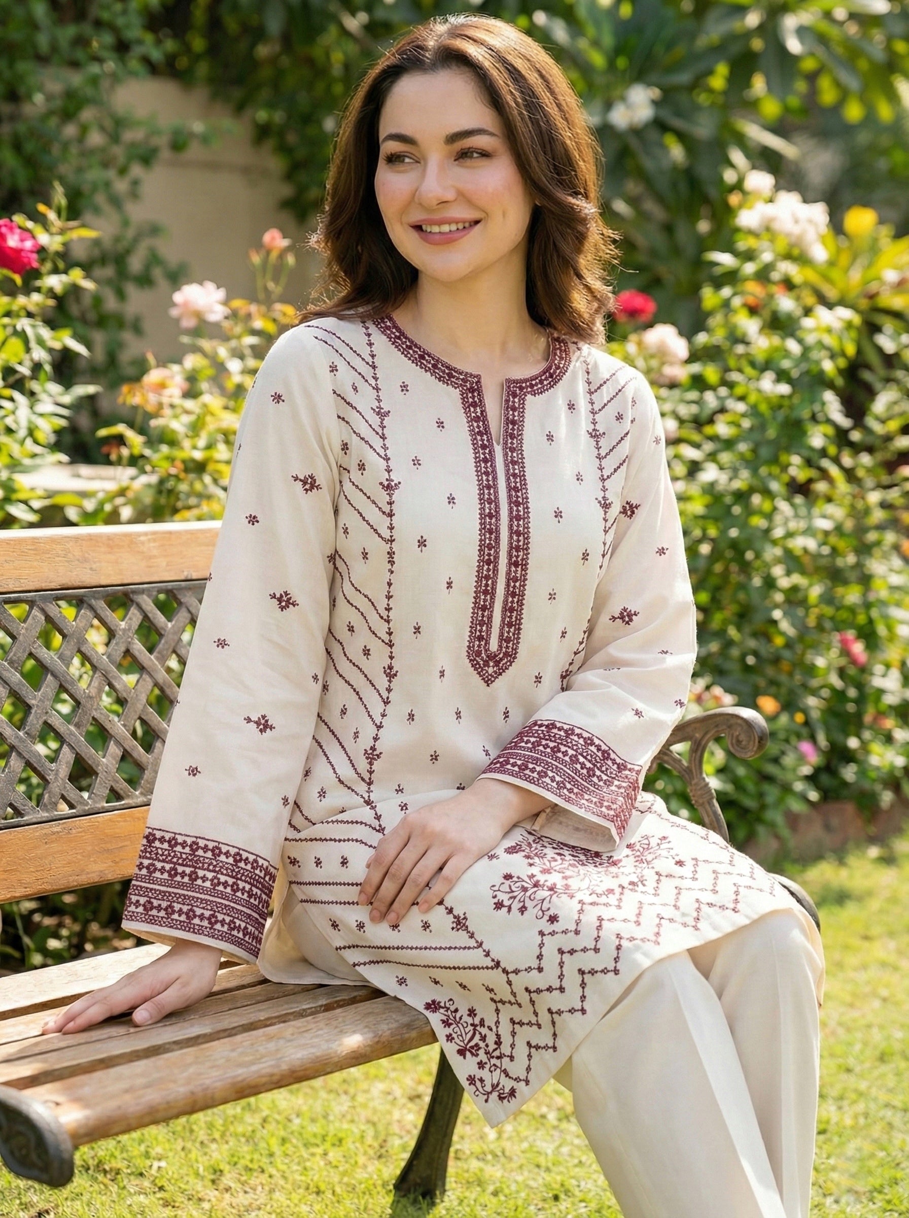 Embroidered Karandi 2 Pc