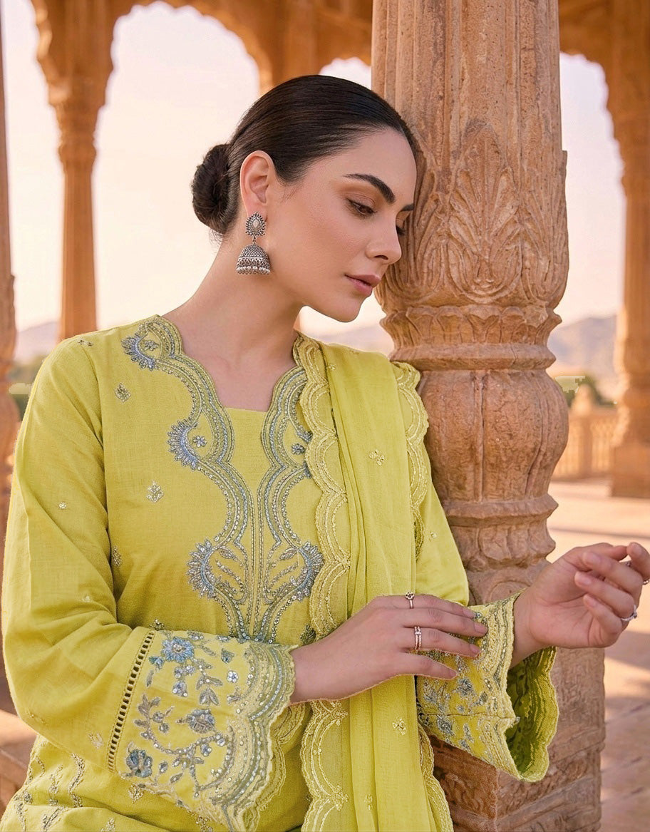 Ghani Embroidered Luxury Lawn Creation