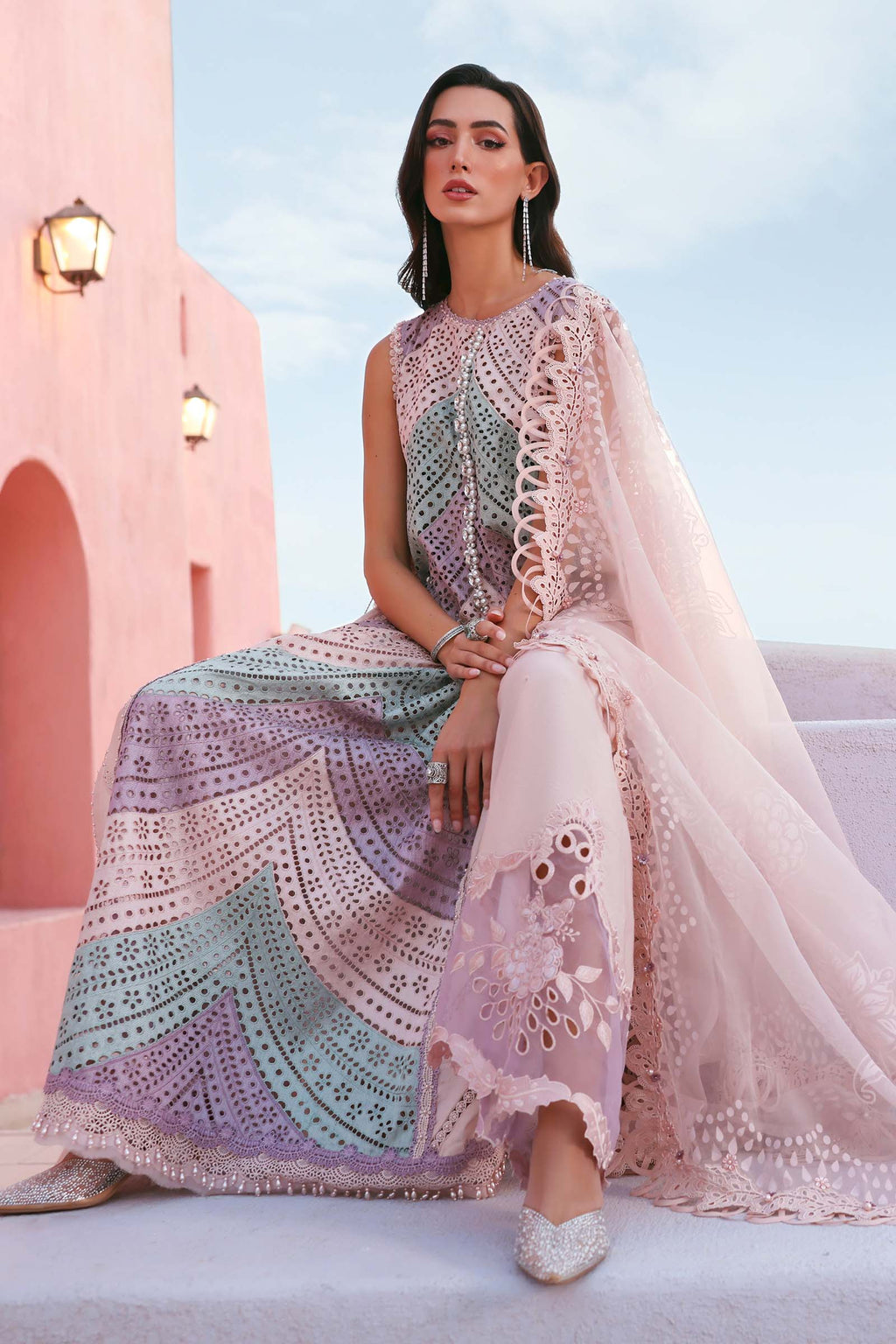 Maria B Embroidered Luxury Lawn Eid Edition 26’