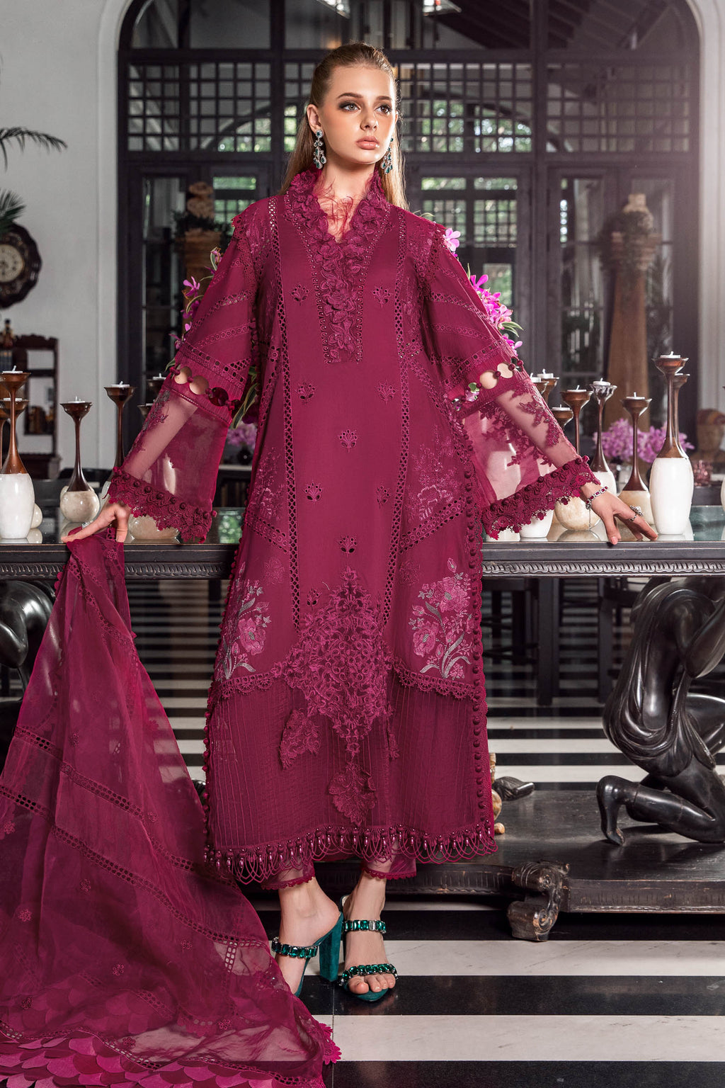 Maria B Embroidered Luxury Lawn