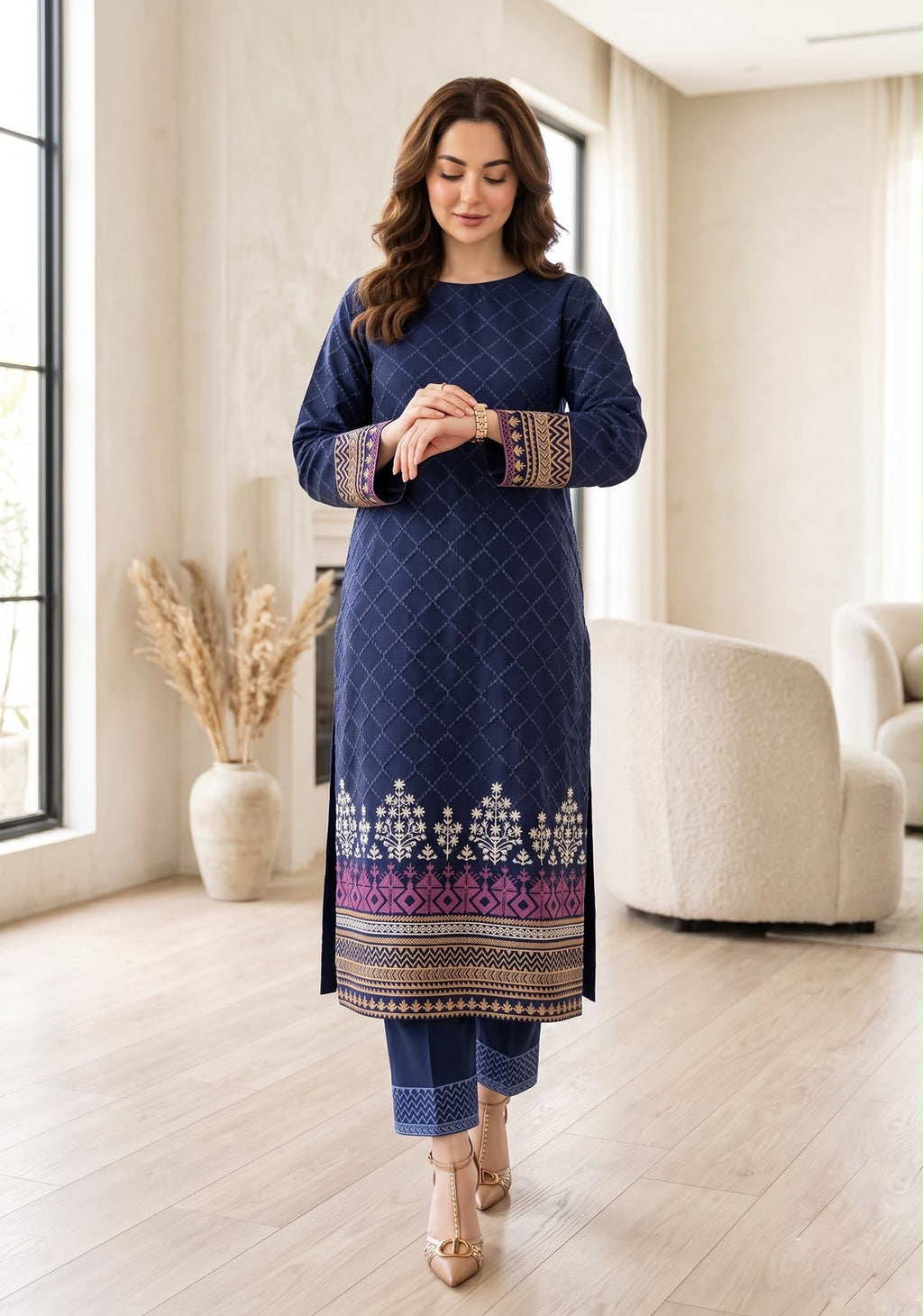 Embroidered Luxury Suit
