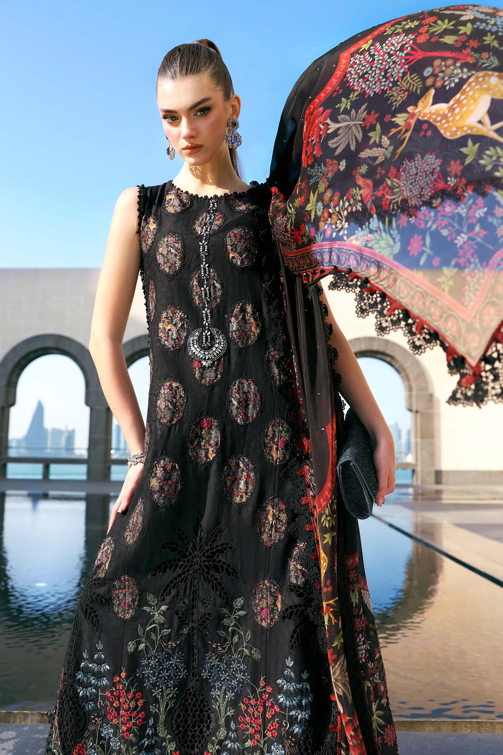 Maria B Embroidered Luxury Lawn