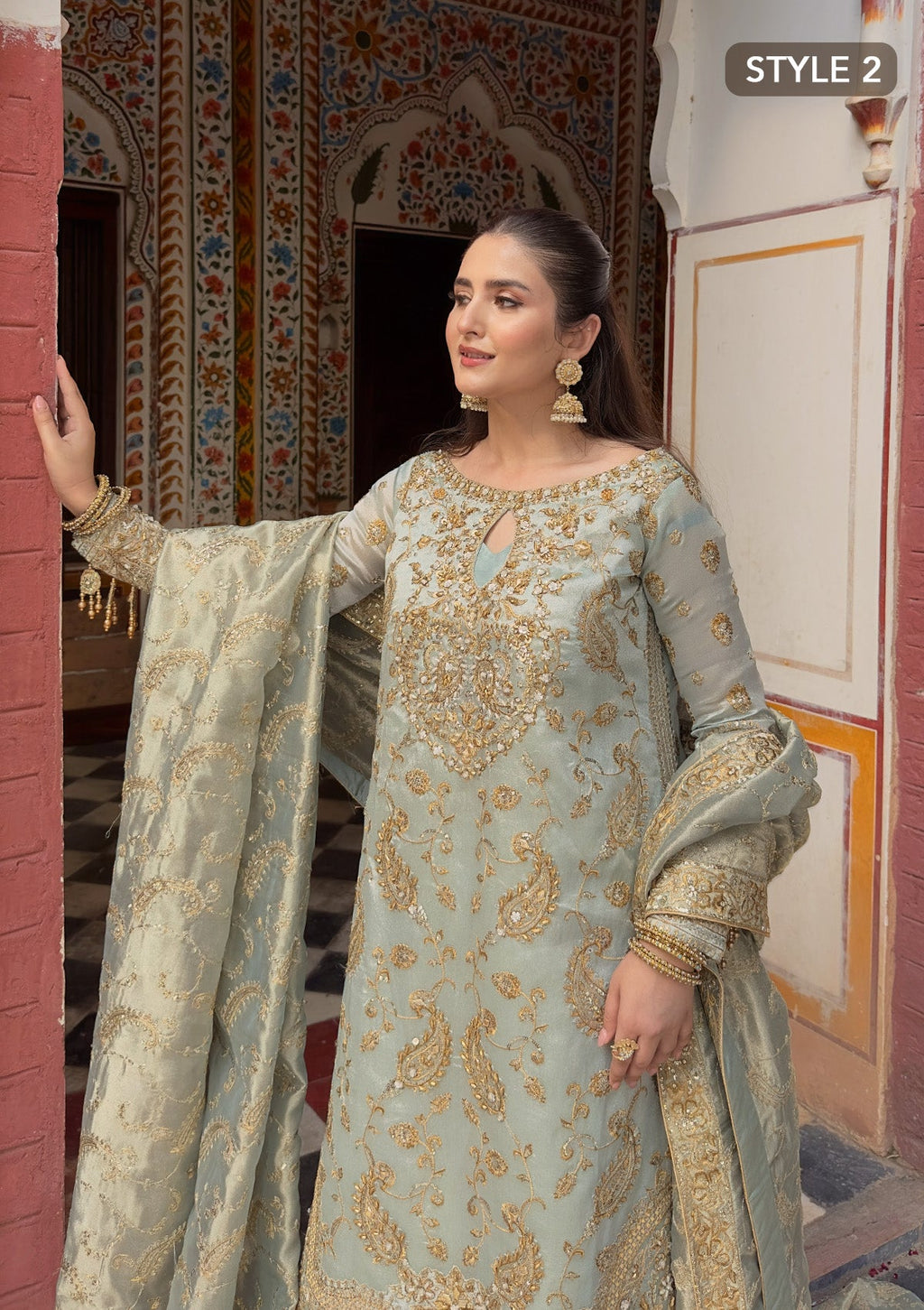 Aik Atelier Pure Tussel Silk Wedding Wear