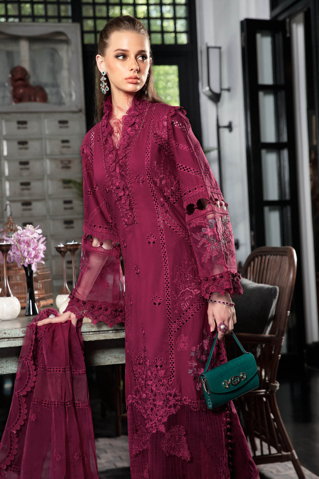 Maria B Embroidered Luxury Lawn