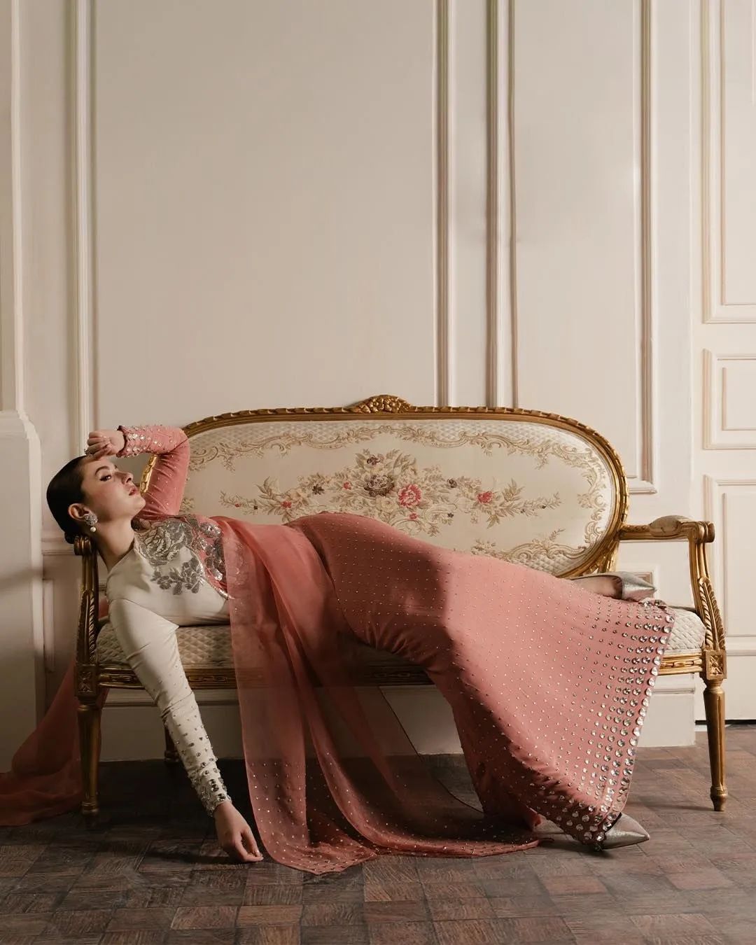 Luxury Wedding Wear Organza Handmade